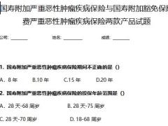国寿附加严重恶性肿瘤疾病附加豁免保险费严重恶性肿瘤疾病保险试题含答案2页.docx