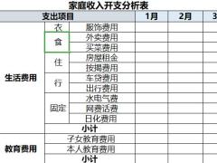 家庭收入开支分析表月度工作计划表PESOS辅导计划表.xlsx