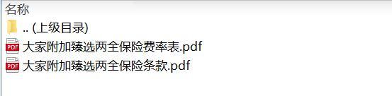 大家附加臻选两全保险条款费率表.rar