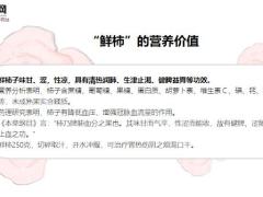 每日健康柿子的两个药用功效太厉害了11页.ppt