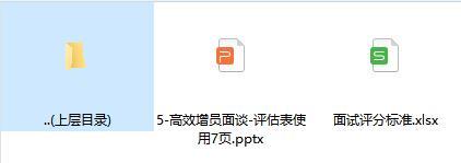 保险公司高效增员面谈评估表使用.rar