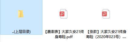 大家久安21终身寿险条款费率.rar