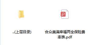 合众美满幸福两全保险费率表.rar