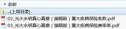 光大永明真心真意旗舰版重大疾病保险条款费率.rar