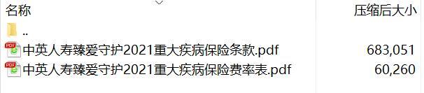 中英人寿臻爱守护2021重大疾病保险条款费率.rar