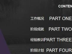 动态黑紫色商务报告PPT模板18页.pptx
