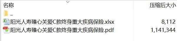 阳光人寿臻心关爱C款终身重大疾病保险条款费率.rar