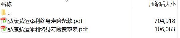 弘康弘运添利终身寿险条款费率.rar