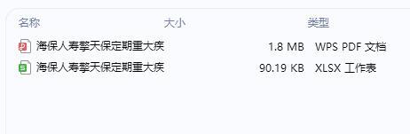 海保人寿擎天保定期重大疾病保险2021版条款费率.rar