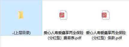 爱心人寿爱鑫享两全保险分红型条款费率.rar