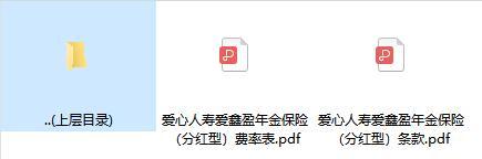 爱心人寿爱鑫盈年金保险分红型条款费率.rar