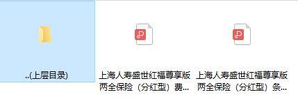 上海人寿盛世红福尊享版两全保险分红型条款费率.rar