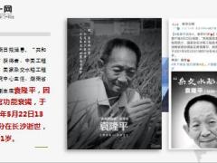 悼念袁隆平院士逝世享年91岁.ppt