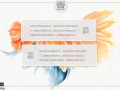 彩色鱼尾动态PPT模板26页.pptx