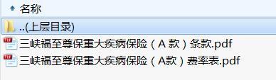 三峡福至尊保重大疾病保险A款条款费率.rar