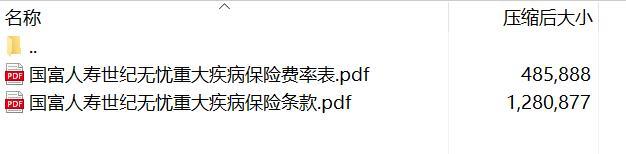 国富人寿世纪无忧重大疾病保险条款费率.rar
