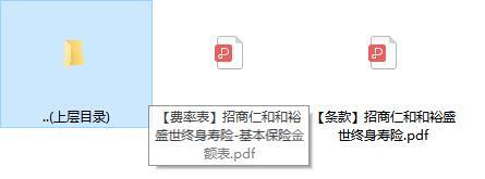 招商仁和和裕盛世终身寿险条款费率.rar