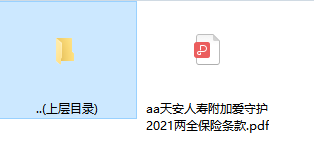 天安人寿附加爱守护2021两全保险条款.rar