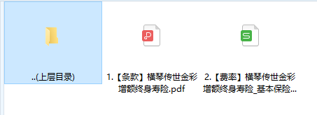 横琴传世金彩增额终身寿险条款费率.rar