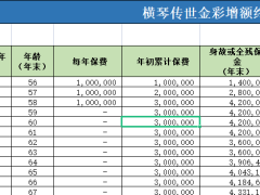 横琴传世金彩增额终身寿险计划书.xlsm