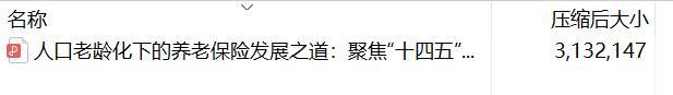 聚焦十四五期间中国养老金融高光时刻人口老龄化下的养老保险发展之道.rar