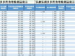 横琴人寿弘康弘利利多多增额终身寿险计划书.xlsx