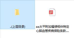 太平附加福禄相伴特定心脑血管疾病保险条款.rar