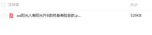 阳光人寿阳光升B款终身寿险条款.rar