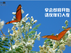2022春天蓝天草地鲜花早会流程模板10页.ppt