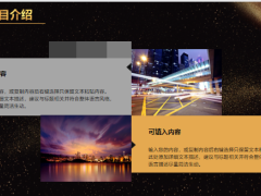 动态黑金色金属项目汇报PPT模板33页.pptx
