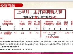 营销条线七月份营销组织发展策划案经营目标节奏方案33页.pptx