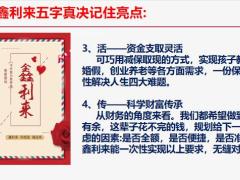 利安人寿鑫利来特色回顾计划书讲解演示注意事项答疑时间与交流19页.pptx