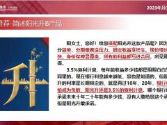 2023阳光人寿阳光升B建议书讲解内容案例演示22页.pptx