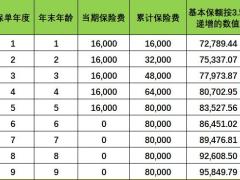 北京人寿京福传世爱尊享版京富宏鑫终身寿险利益演示.xlsx