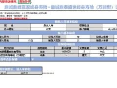 鼎诚鼎峰赢家终身寿险鼎泰盛世终身寿险万能型计划书.xlsx