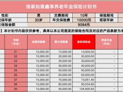 信泰如意鑫享养老年金保险单机版计划书.xlsx