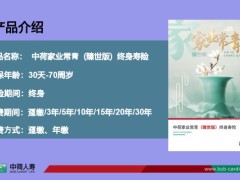 中荷家业常⻘臻世版终身寿险产品介绍案例15页.pptx