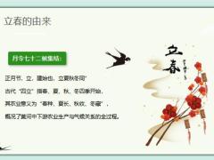 立春的由来三候习俗字源诗词PPT模板23页.pptx