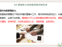 四个方面提高情绪智力和人格魅力对于保险营销员作用19页.pptx