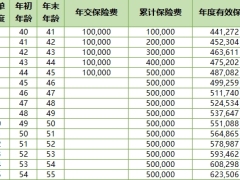 昆仑健康岁享金生终身护理保险利益演示版.xlsx 