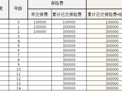 人保健康卓越金生终身护理保险利益演示表.xlsx 