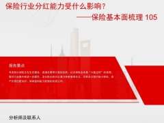 保险行业基本面梳理保险行业分红能力受什么影响11页.pdf 