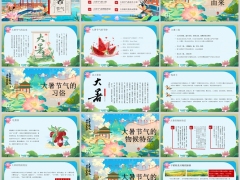 大暑节气由来习俗物候特征养生之道PPT模板 24页.pptx 
