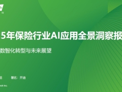 2025年保险行业AI应用全景洞察报告32页.pdf 