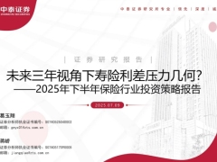 2025年下半年保险行业投资策略报告未来三年视角下寿险利差压力几何33页.pdf 