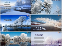 冰雪天地冬天早会流程模板10页.pptx 