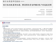 银行业深度报告银行板块配置新机遇解读保险资金FVOCI账户的选股逻辑42页.pdf 