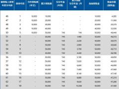 中汇人寿汇精彩鸿运版年金保险分红型利益演示表.xlsx