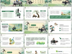 人间四月芳菲始春归清明雨时节清明节PPT模板23页.pptx 