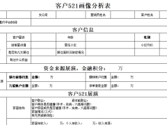 保险销售营销工具展示客户信息521画像分析表.xlsx 